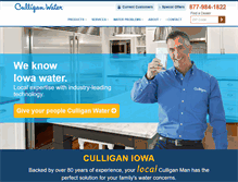 Tablet Screenshot of culliganiowa.com
